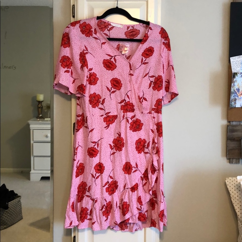 NEW Pink wrap dress
